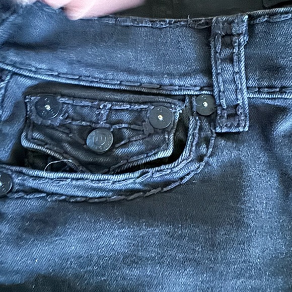 True religion relaxed straight black jeans size 32 - Picture 3 of 6